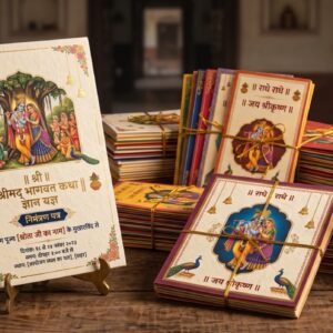 100+ Shrimad Bhagwat Katha Invitation Card Bundle | 100% Editable CDR Files